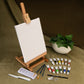 REA5204 - Acrylic Paint H-Frame Easel Art Set - 22pc glam 3