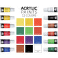 REA5704 | Acrylic Paint H-Frame Easel Art Set - 23pc