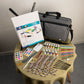 REA5999 - 164pc Mixed Media Artist Satchel Carry Set glam 2