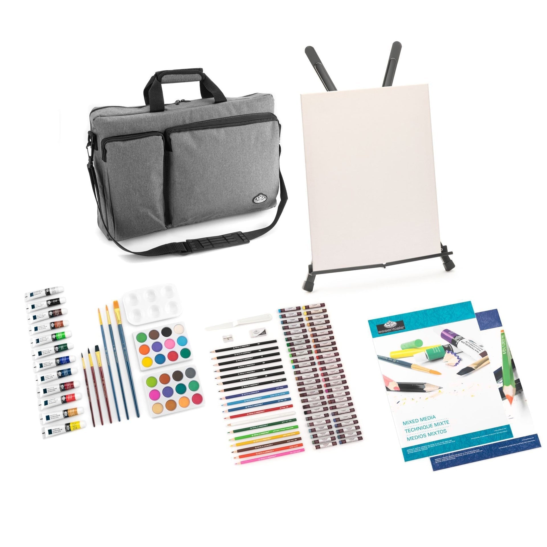 REA5999 | 164pc Mixed Media Artist Satchel Carry Set – Royal