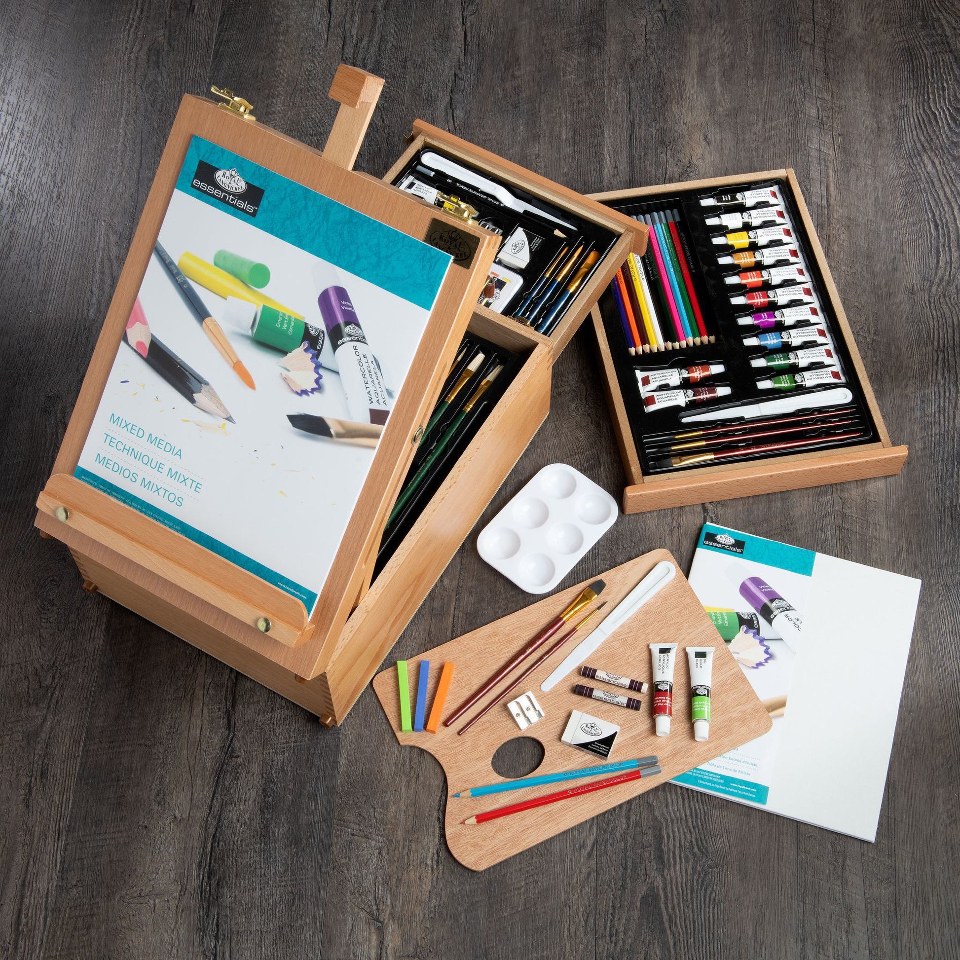 REA6000 - Mixed Media Artist Easel Set - 104pc glam 4