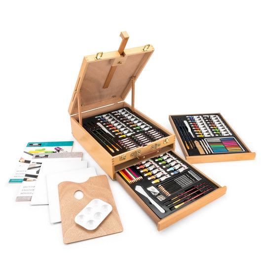 REA6150 - Mixed Media Artist Easel Set - 150pc glam 1