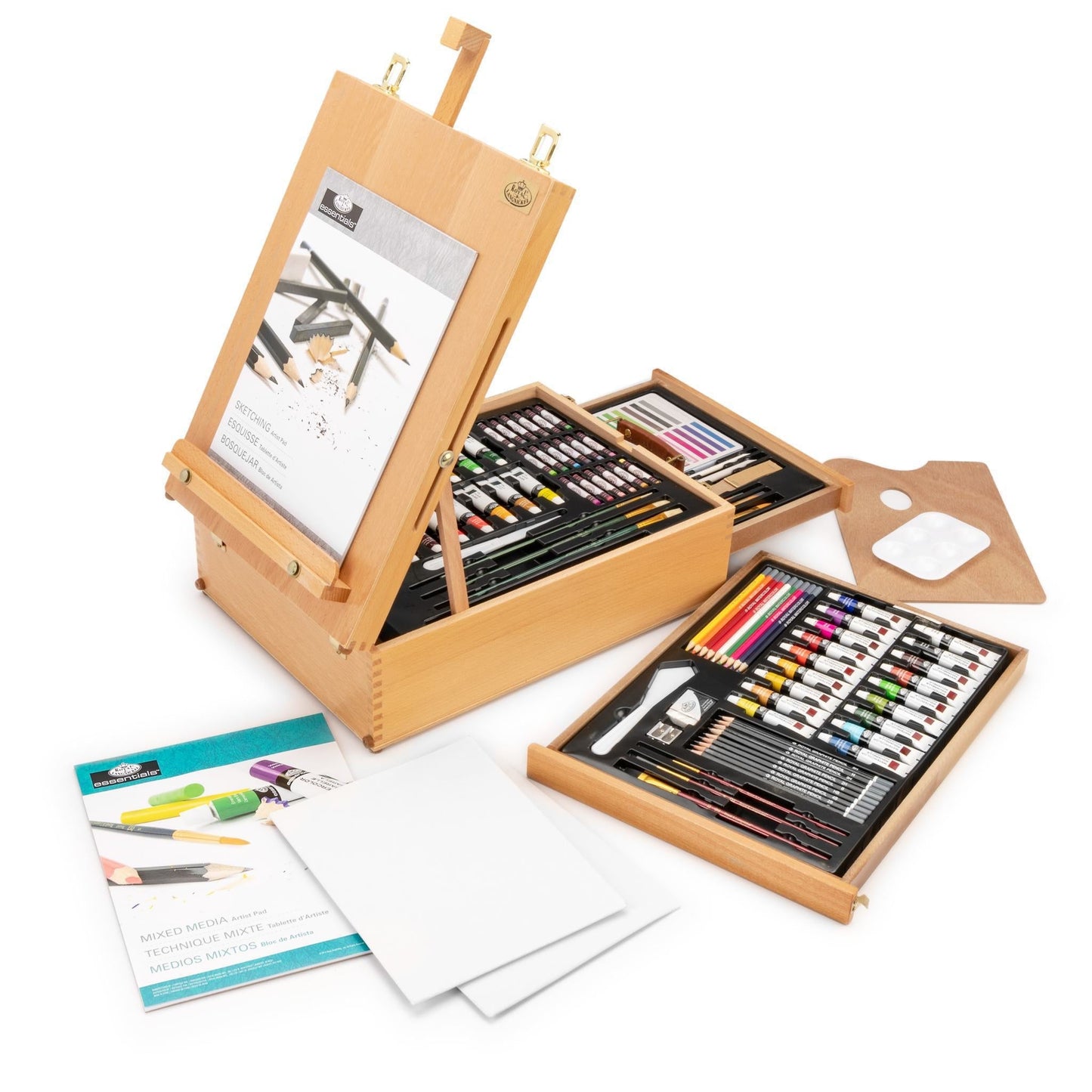 REA6150 - Mixed Media Artist Easel Set - 150pc glam 4