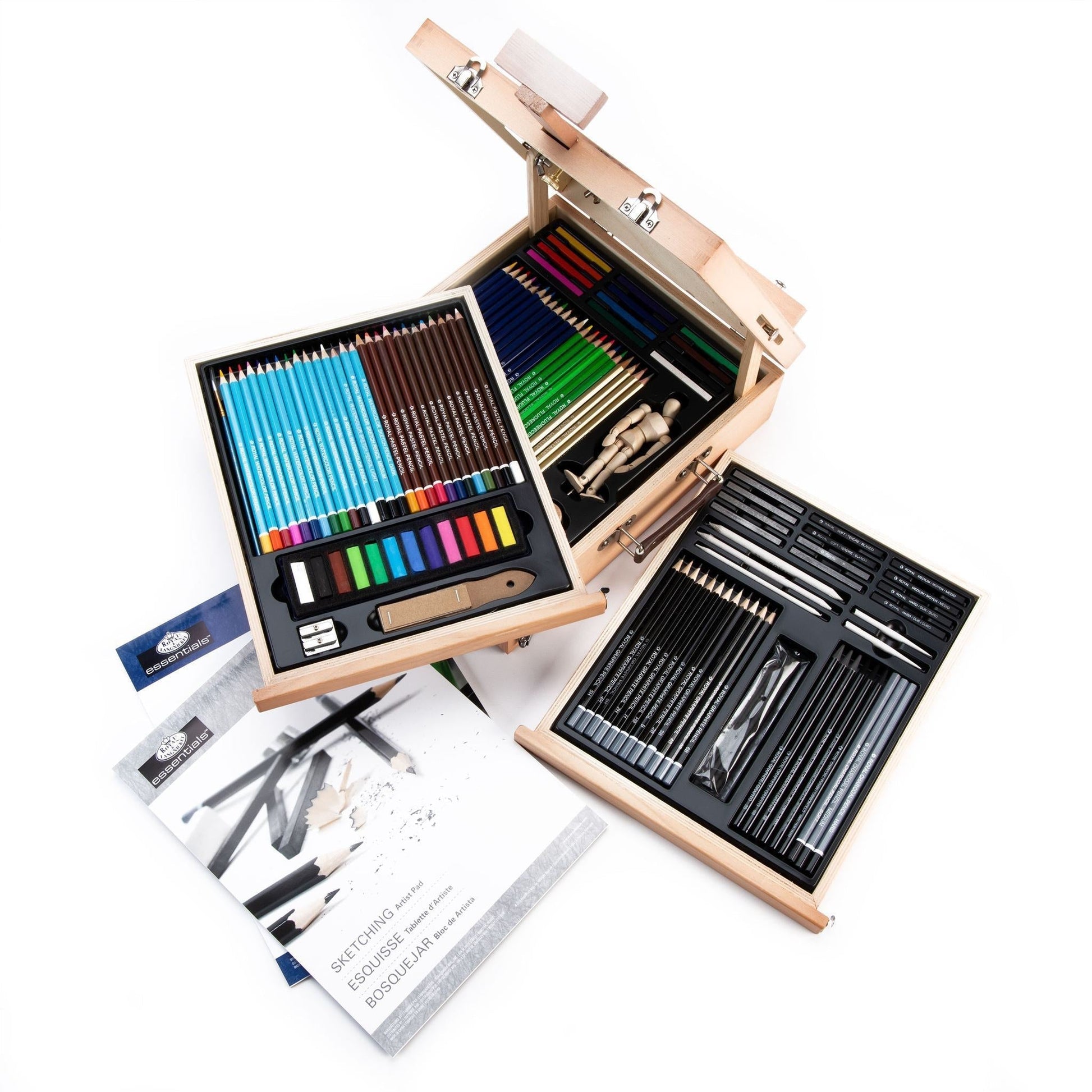 REA6250 - Sketching & Drawing Artist Easel Set - 124pc glam 3