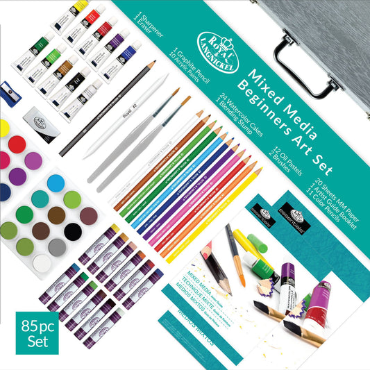 RSET-MM3000 - Essentials™ 85pc Mixed Media Beginners Travel Art Set infographic 1