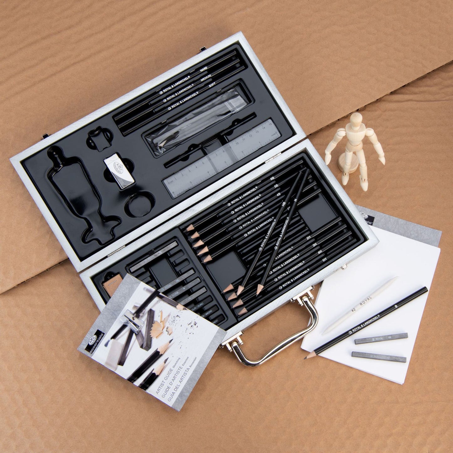 RSET-SKET3000 - Essentials™ 66pc Sketching Beginners Travel Art Set glam 4