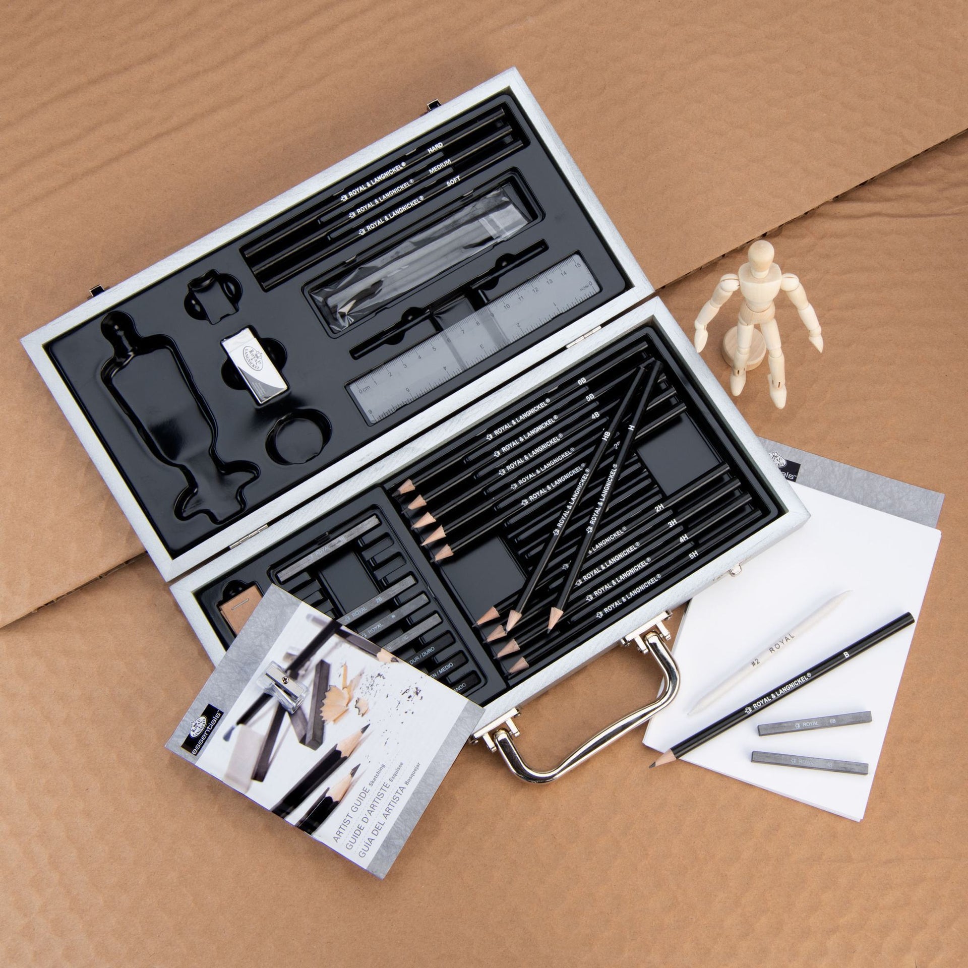 RSET-SKET3000 - Essentials™ 66pc Sketching Beginners Travel Art Set glam 4