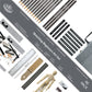 RSET-SKET3000 - Essentials™ 66pc Sketching Beginners Travel Art Set infographic 1