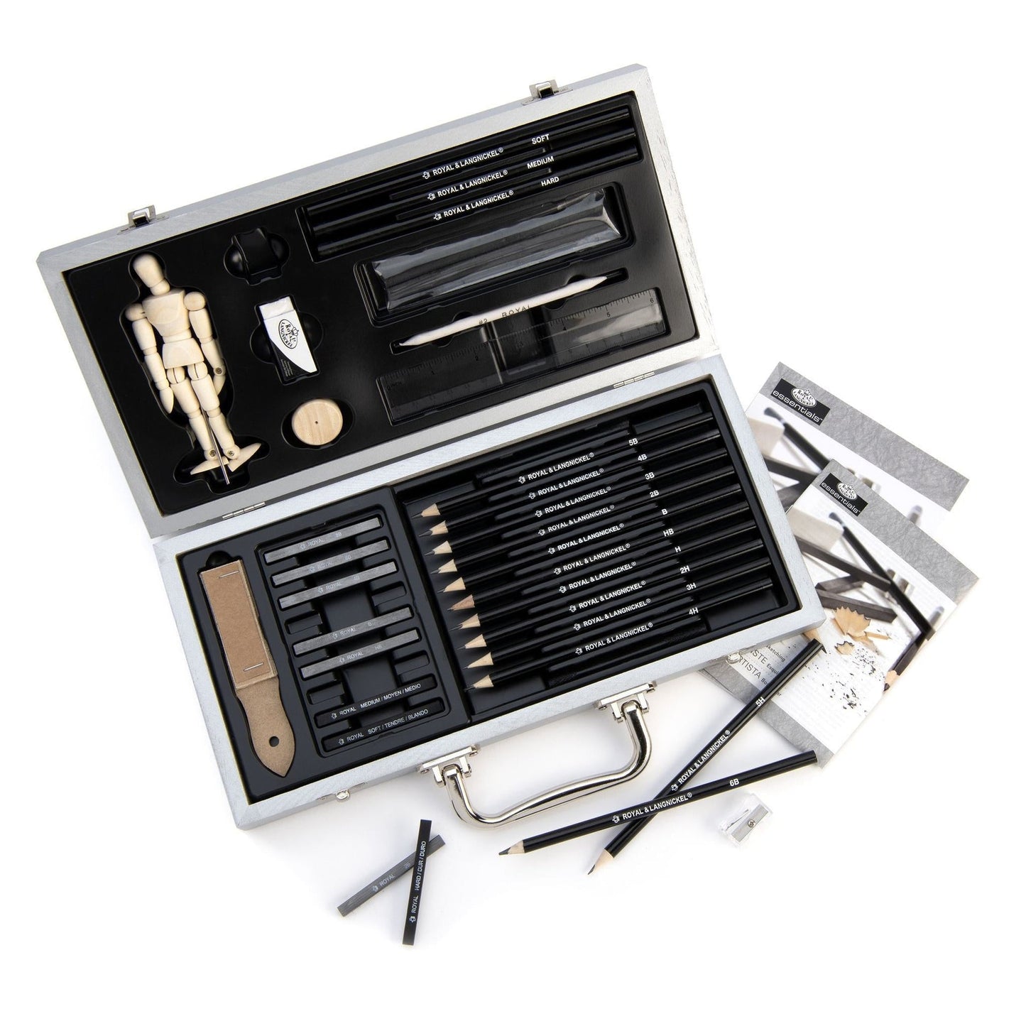 RSET-SKET3000 - Essentials™ 66pc Sketching Beginners Travel Art Set glam 3