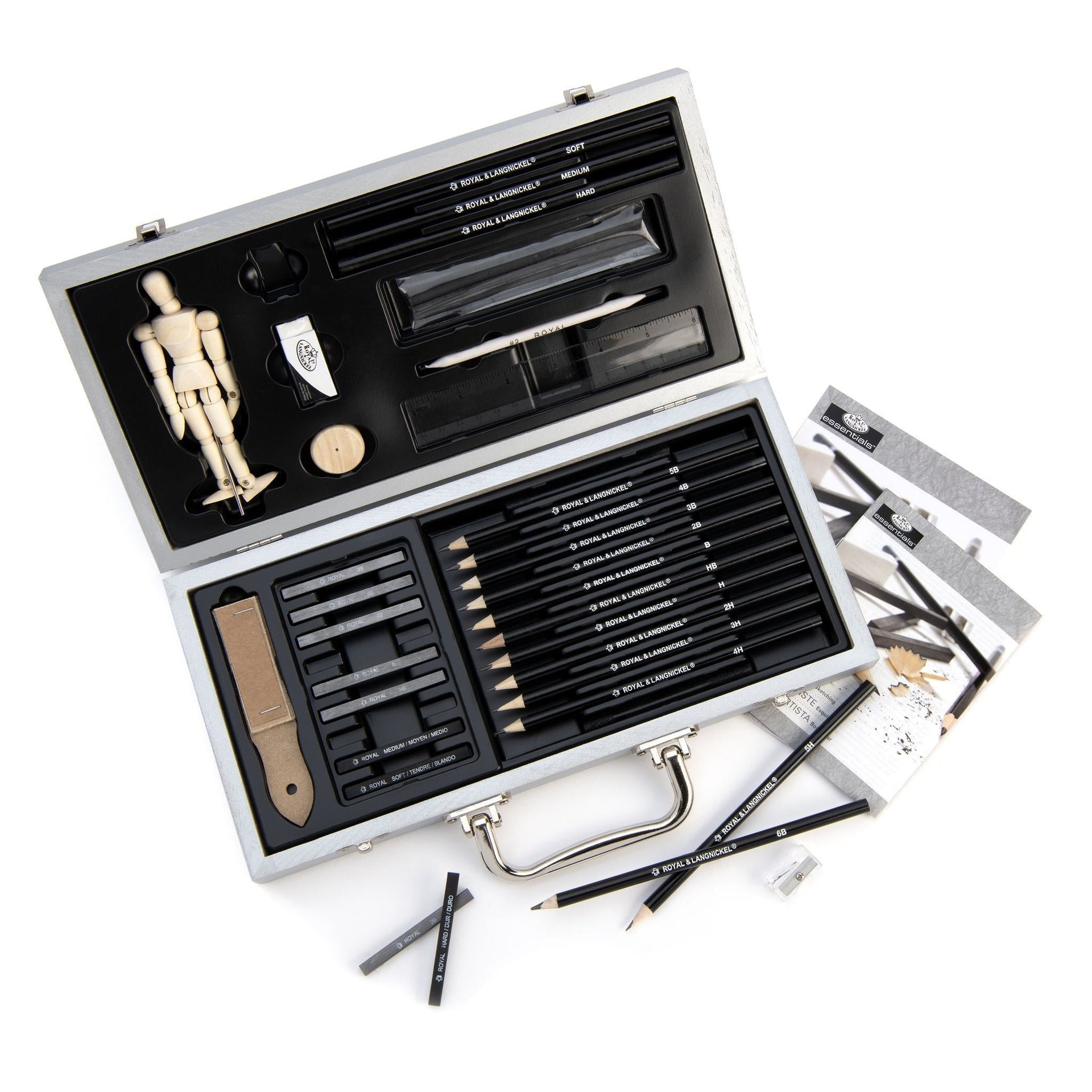 RSET-SKET3000 - Essentials™ 66pc Sketching Beginners Travel Art Set glam 3