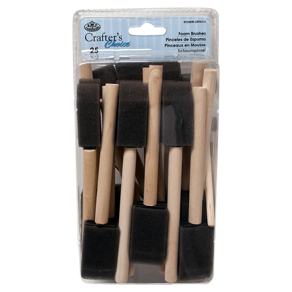 RFOMW-25 PACK - Crafter's Choice™ 25pc Foam Brush Set