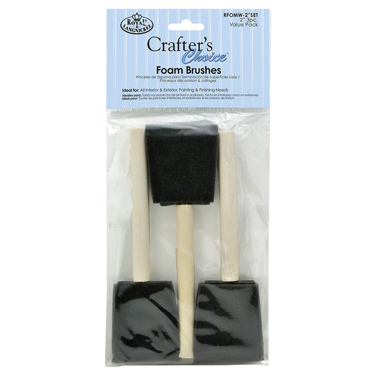 RFOMW-2"SET - Crafter's Choice™ 3pc 2" Foam Brush Set