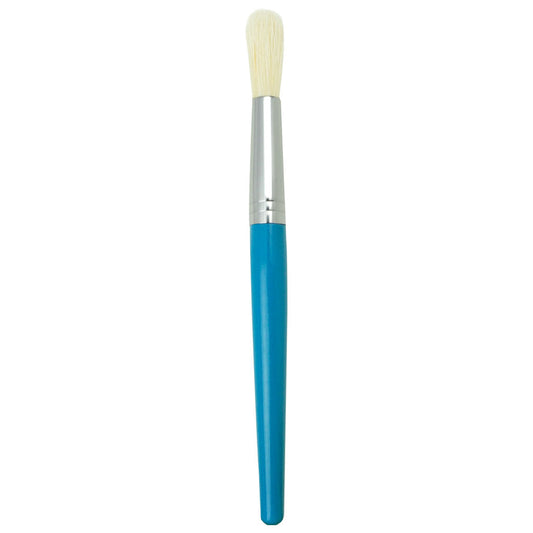 RKID-1 BLUE - Wooden Handle Chubby Brush - Blue