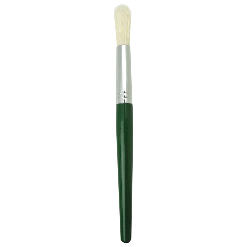 RKID-1 GREEN - Wooden Handle Chubby Brush - Green