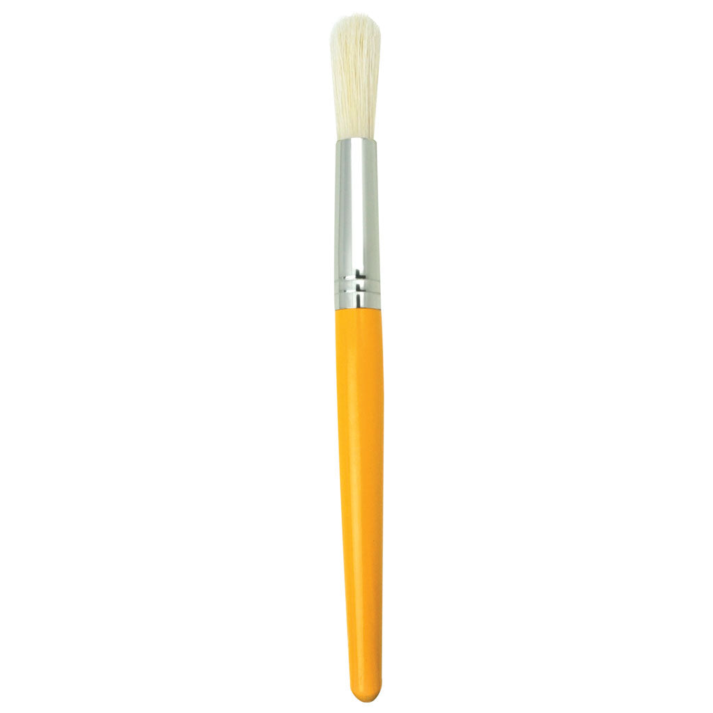 RKID-1 YELLOW - Wooden Handle Chubby Brush - Yellow