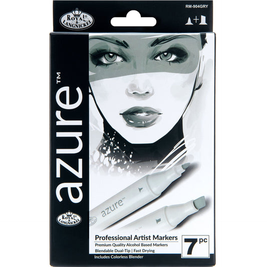 RM-904GRY - Grayscale Color Marker Set - 7pc packaging front