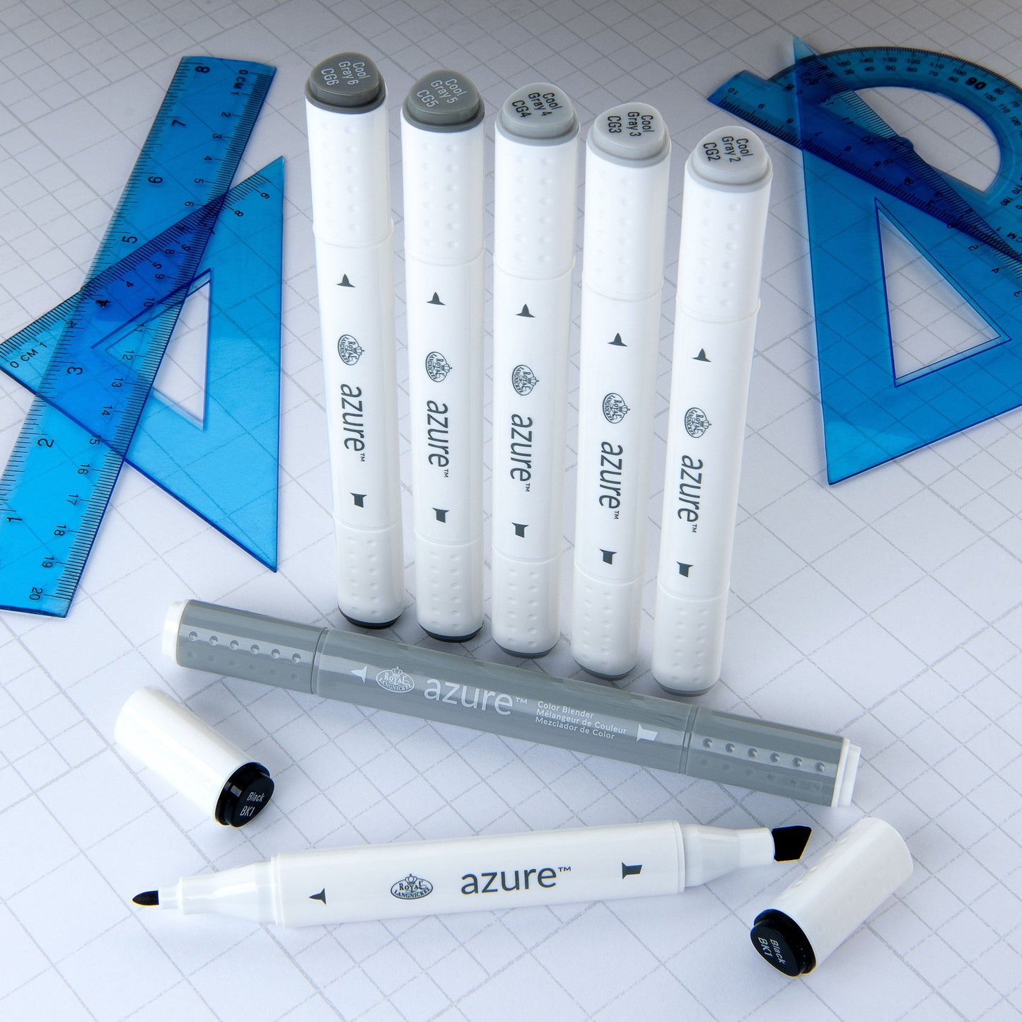 RM-904GRY - Grayscale Color Marker Set - 7pc glam 4