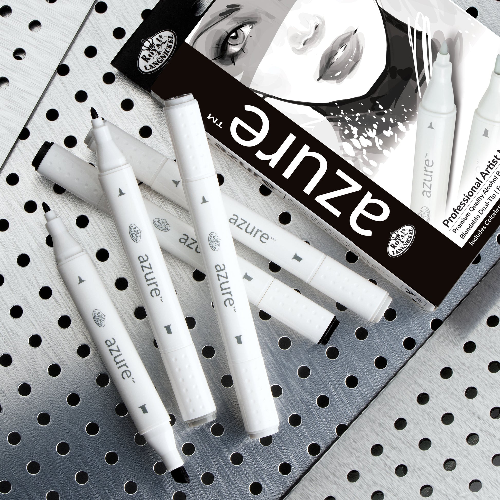 RM-904GRY - Grayscale Color Marker Set - 7pc glam