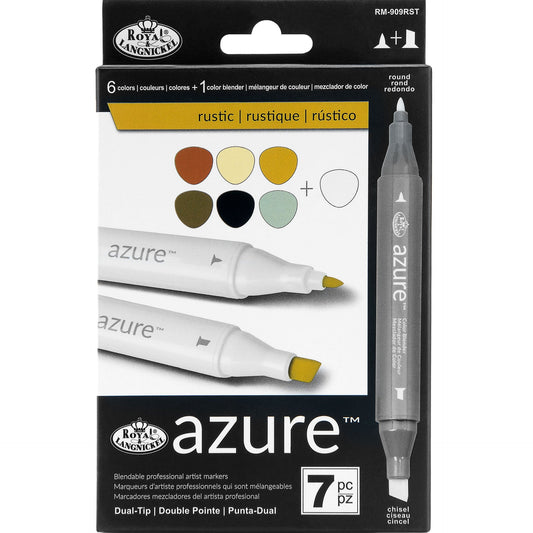 RM-909RST - Rustic Color Marker Set - 7pc packaging front