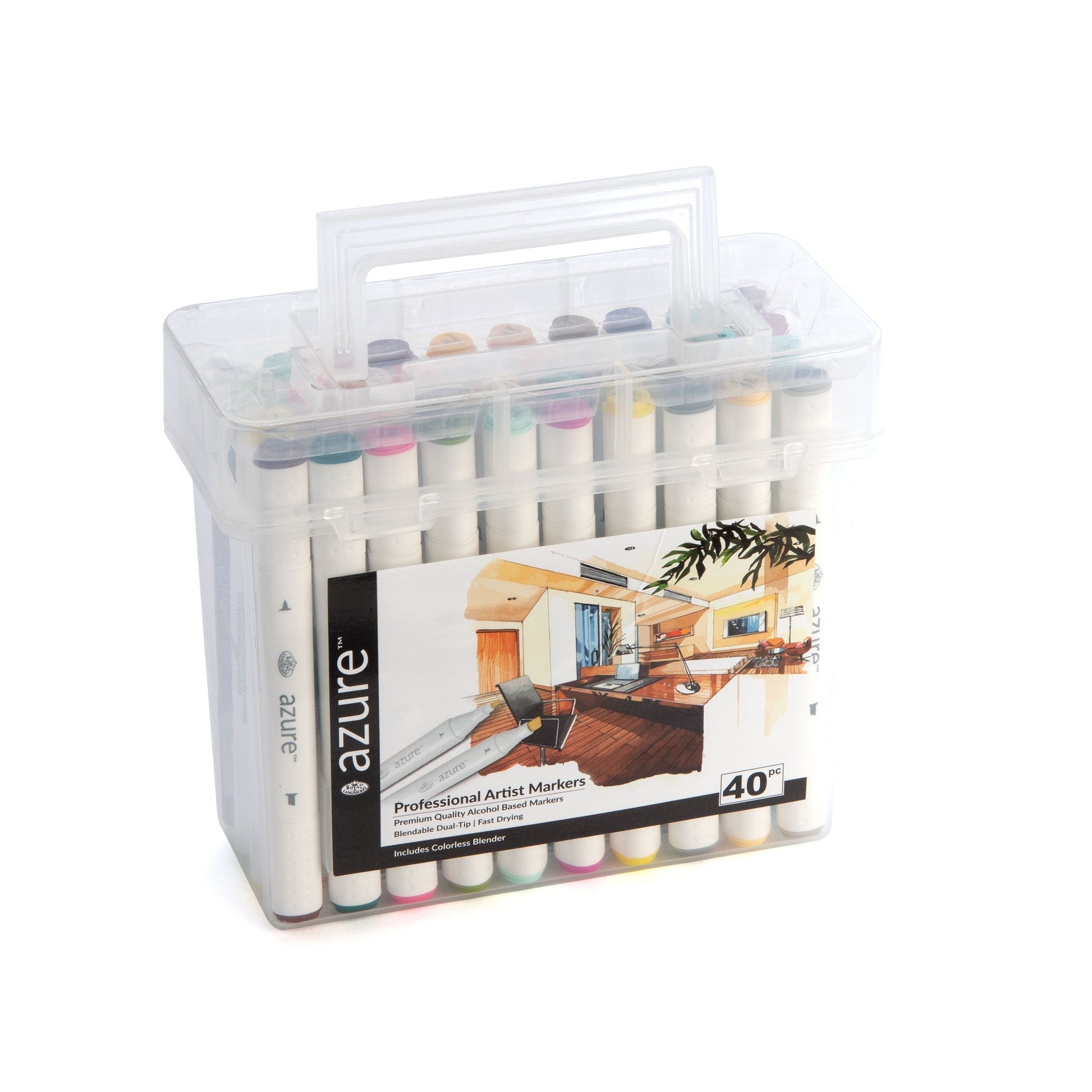 RM-BAS40 - 40pc Azure Marker Set package side