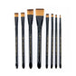 RMAJ-303 - Majestic™ 8pc Acrylic & Watercolor Flat/Shader Brush Set