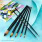 RMAJ-401 - Majestic™ 7pc Long Handle Acrylic & Oil Round Brush Set glam 1