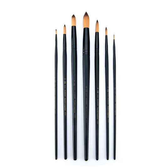 RMAJ-401 - Majestic™ 7pc Long Handle Acrylic & Oil Round Brush Set