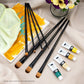 RMAJ-403 - Majestic™ 7pc Long Handle Acrylic & Oil Filbert Brush Set glam 1