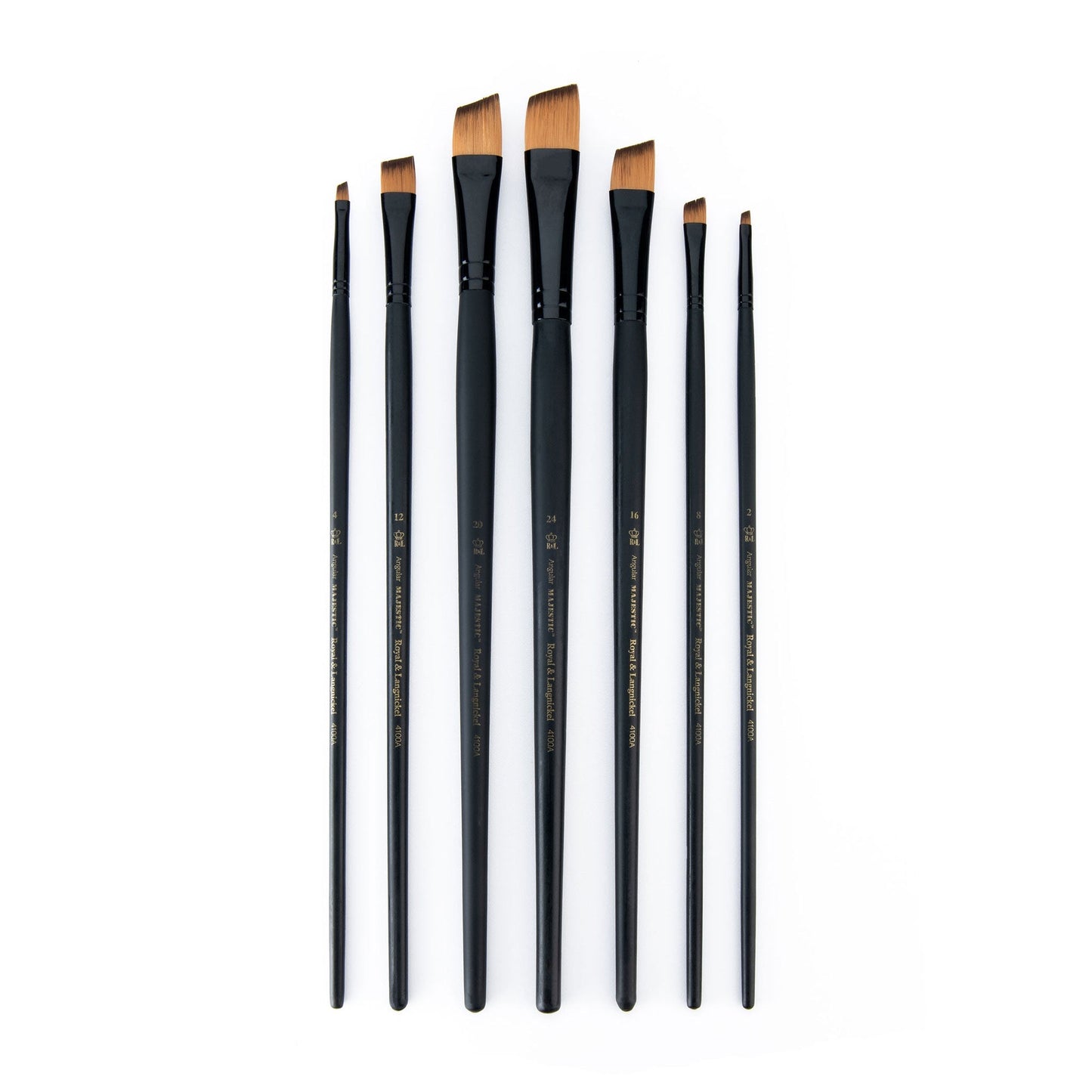 RMAJ-404 - Majestic™ 7pc Long Handle Angular Brush Set