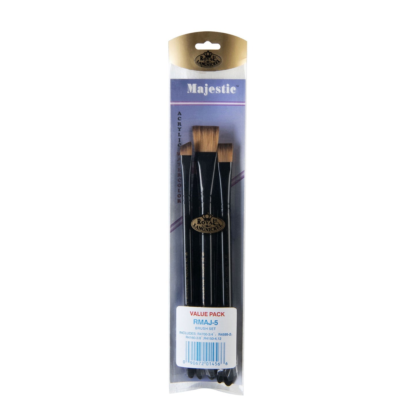 RMAJ-5 - Majestic™ 5pc Standard Handle Brush Set packaging front