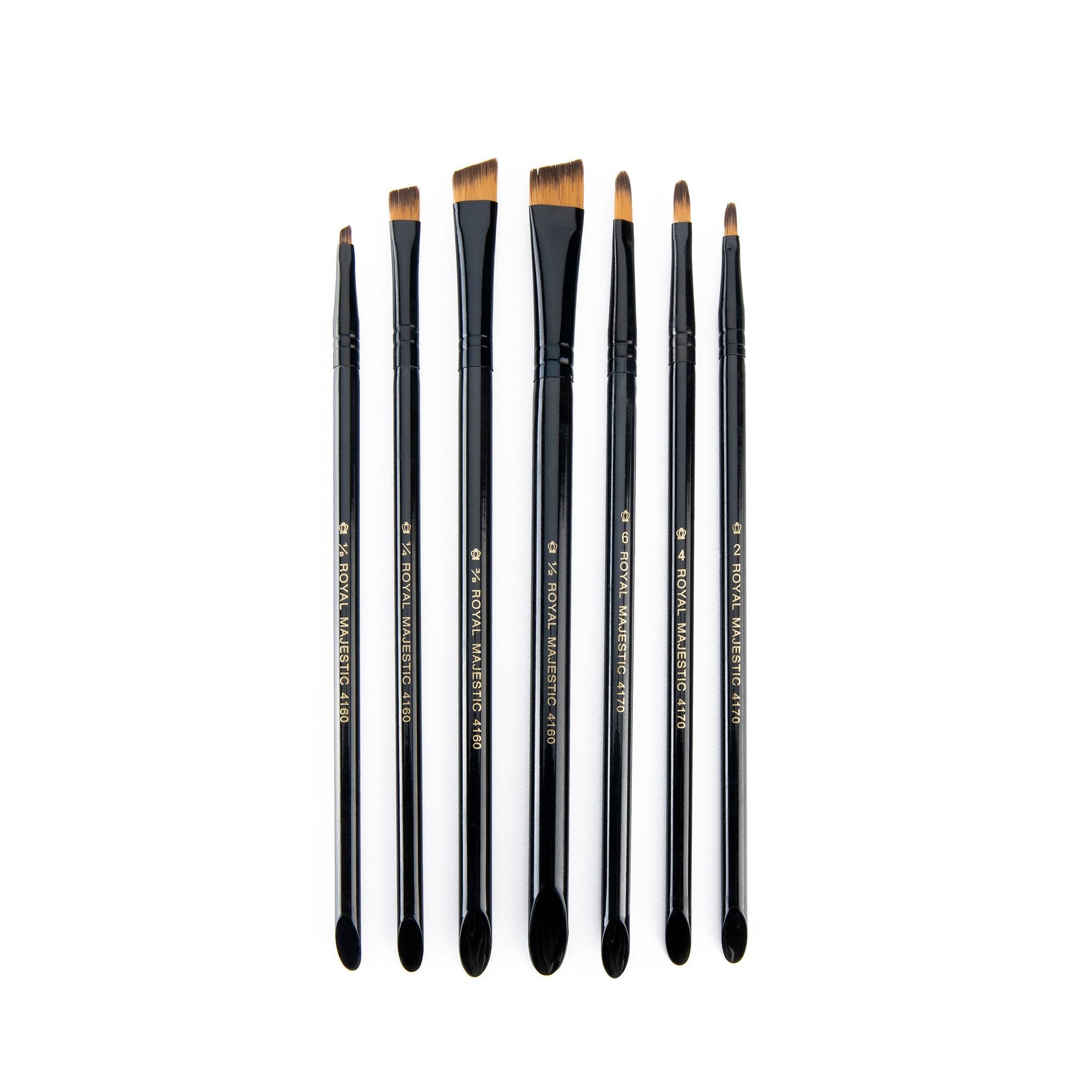 RMAJ-FIL-ANG - Majestic™ 7pc Filbert/Angular Brush Set