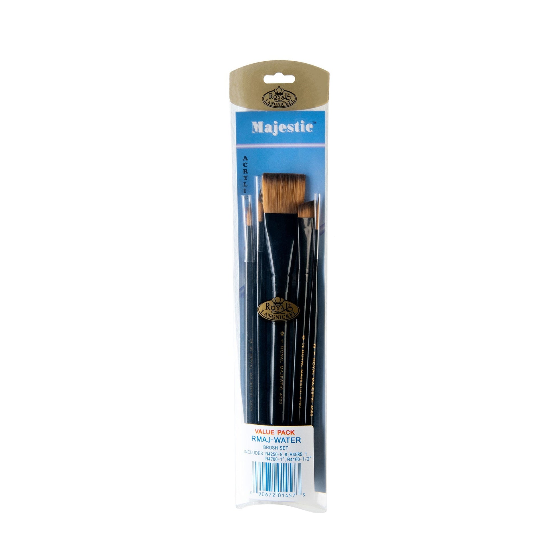 RMAJ-WATER - Majestic™ Standard Handle Watercolor Brush Set packaging front