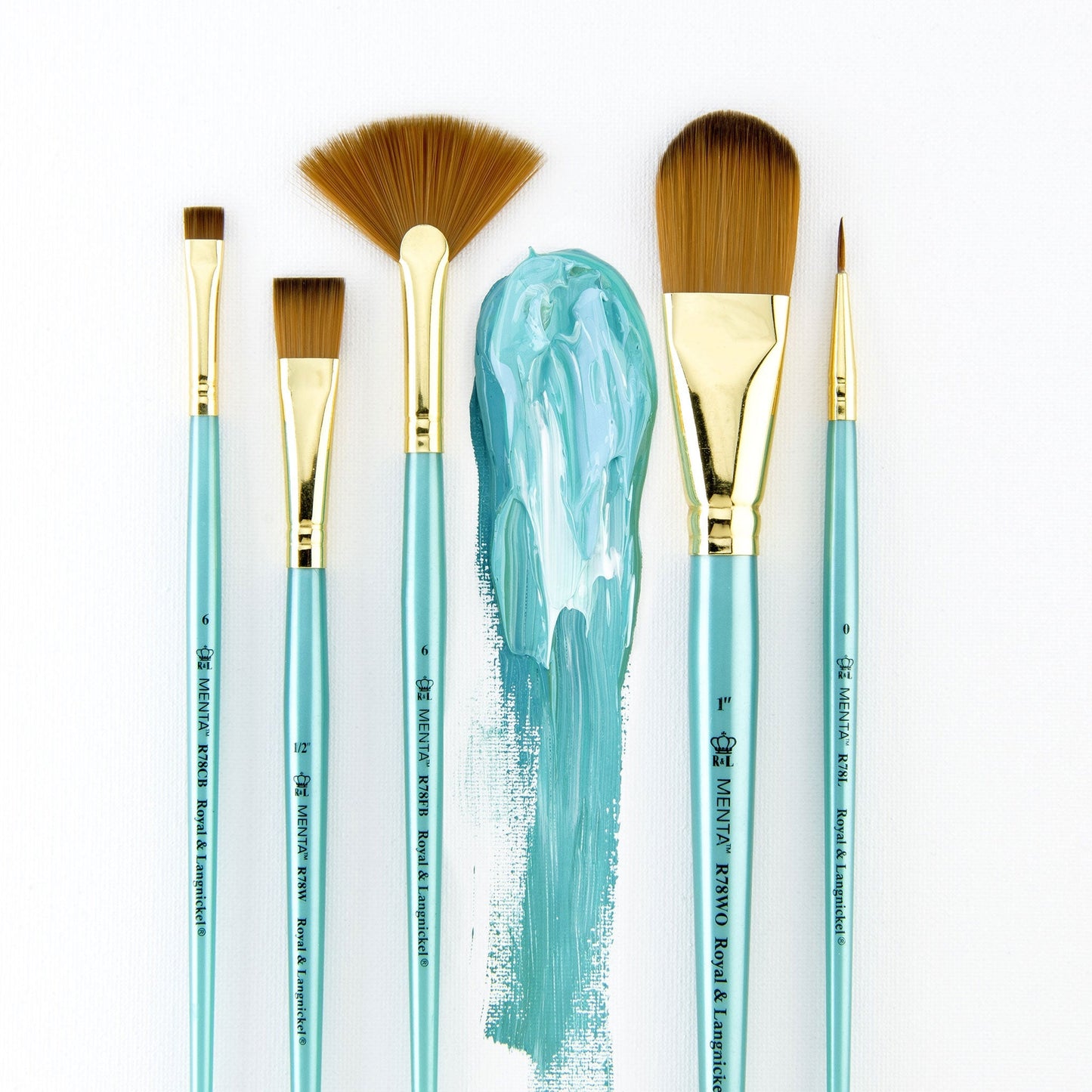 RMEN-SET781 - Menta™ 5pc Synthetic Sable Variety Acrylic Brush Set glam 2