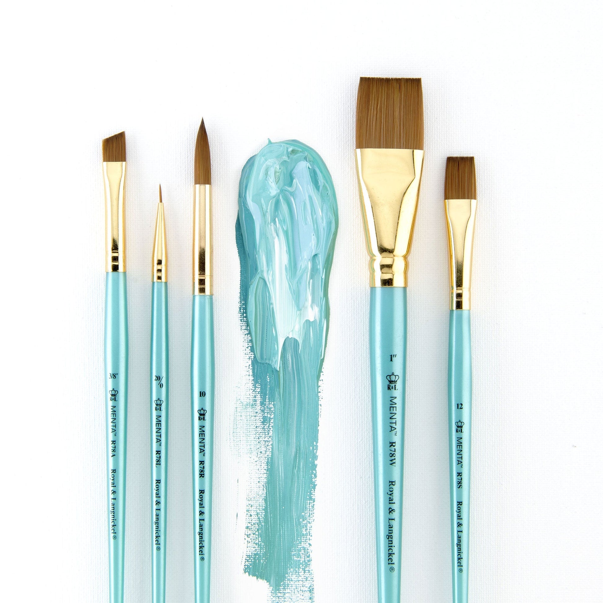 RMEN-SET782 - Menta™ 5pc Synthetic Sable Variety Acrylic Brush Set glam 2