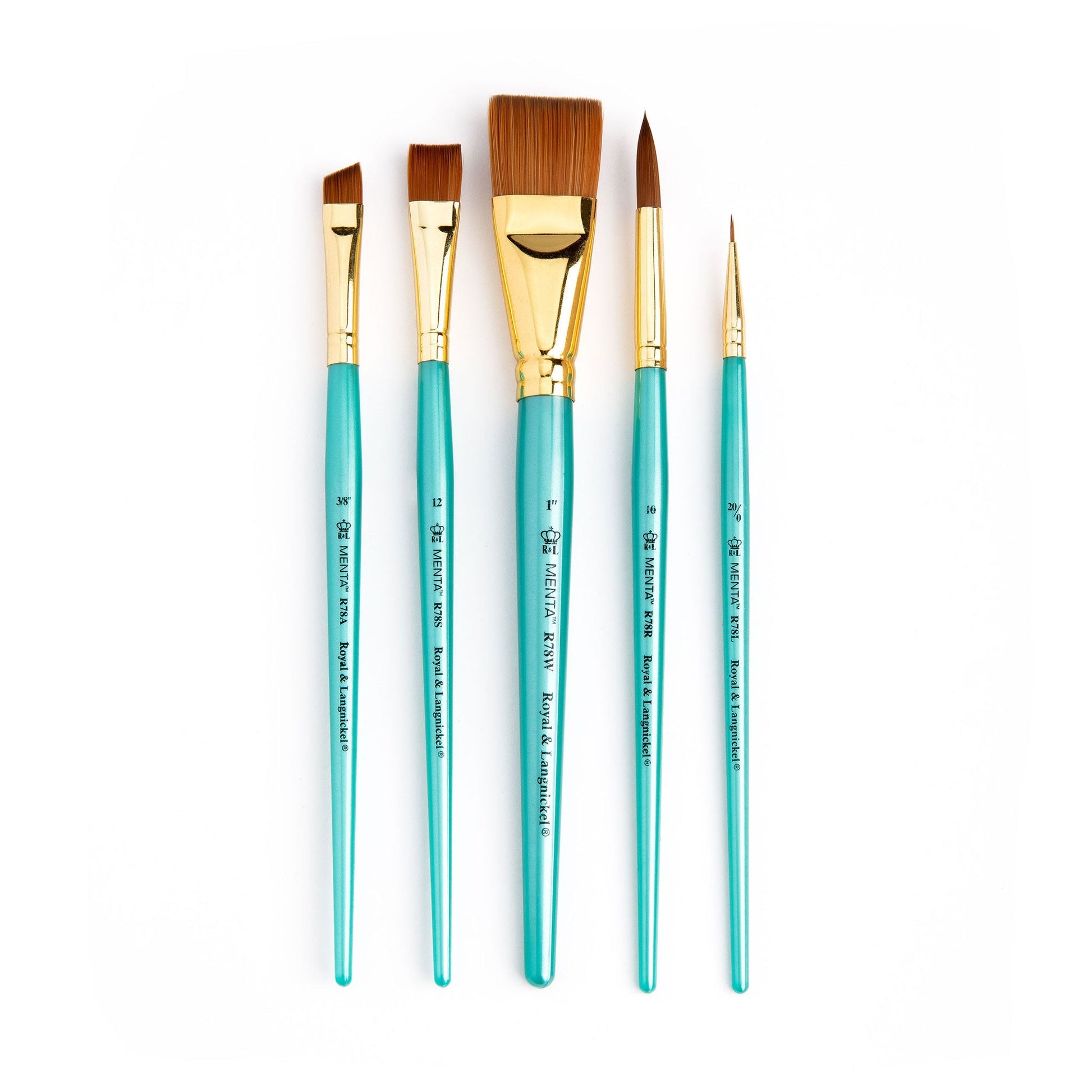 RMEN-SET782 - Menta™ 5pc Synthetic Sable Variety Acrylic Brush Set