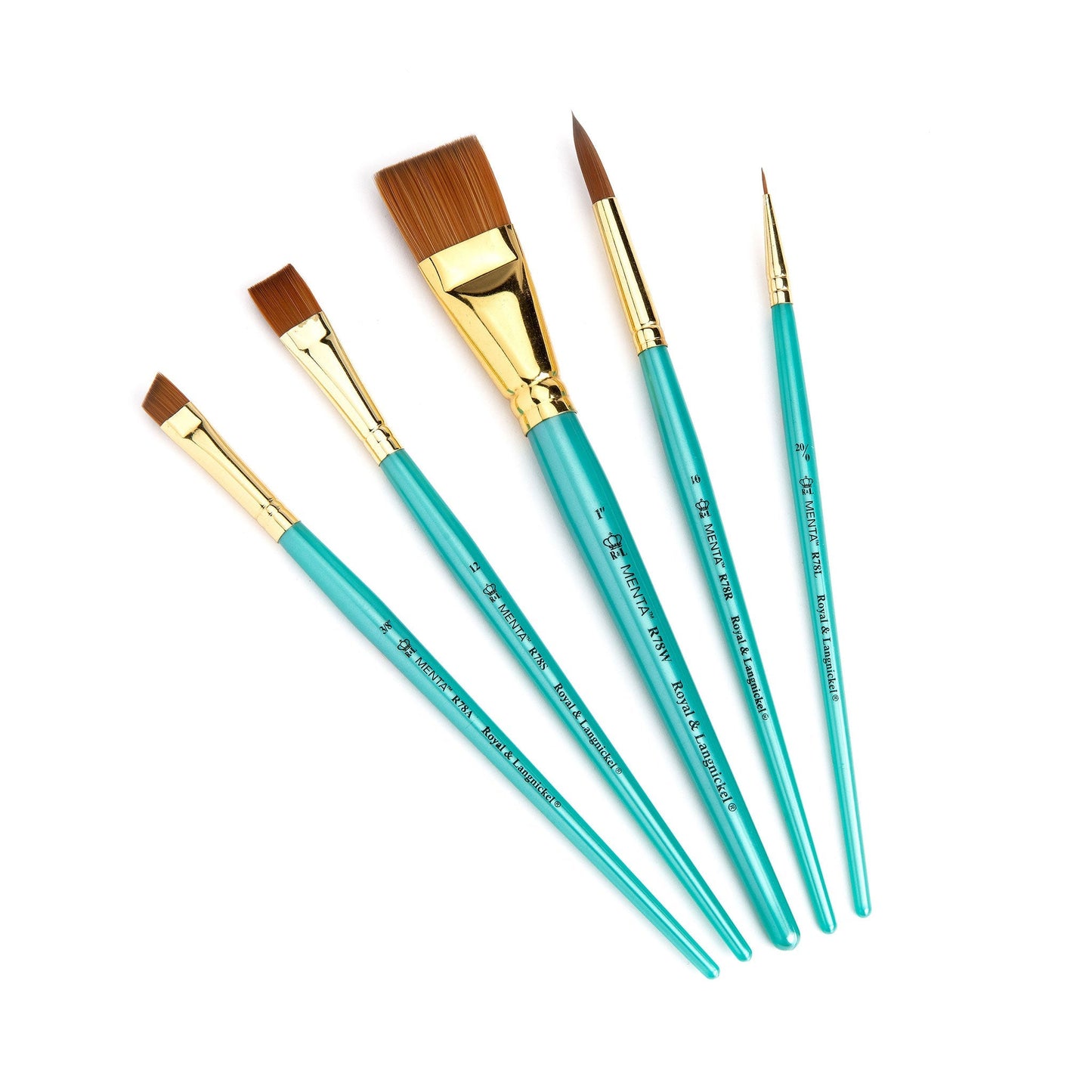 RMEN-SET782 - Menta™ 5pc Synthetic Sable Variety Acrylic Brush Set glam 3