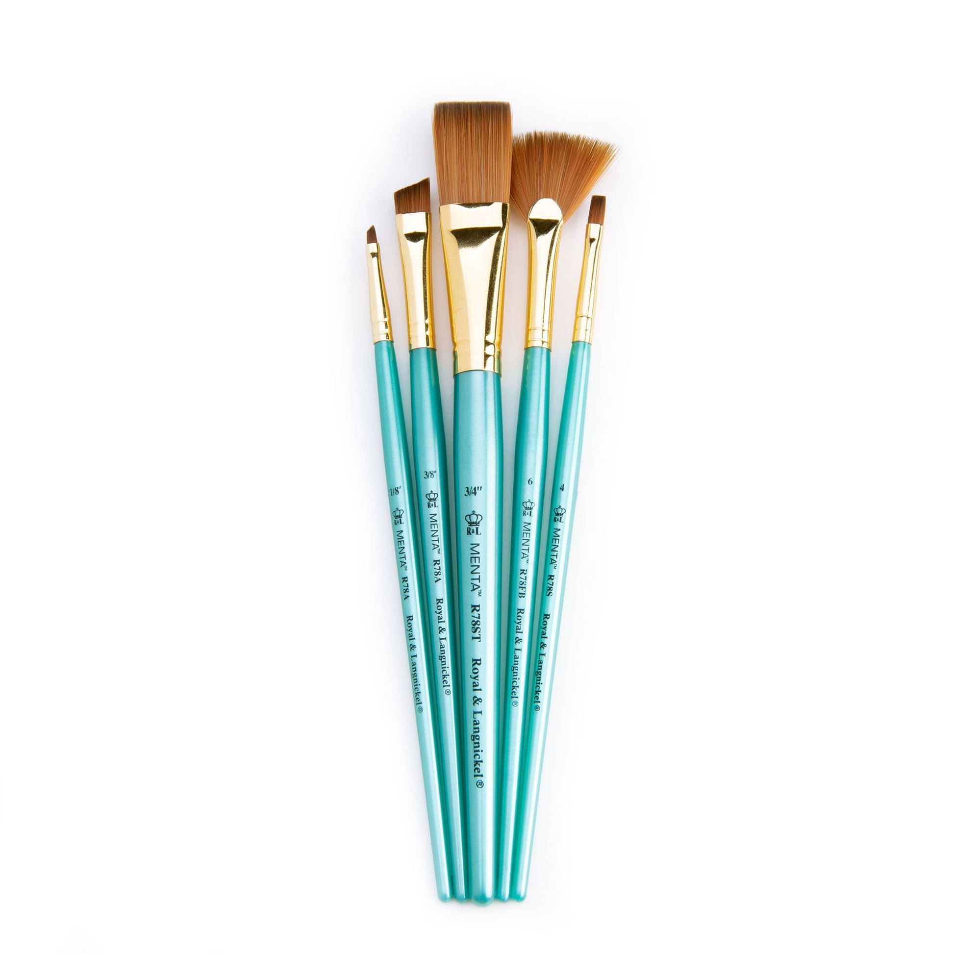 RMEN-SET783 - Menta™ 5pc Synthetic Sable Variety Acrylic Brush Set