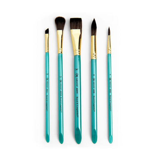 RMEN-SET882 - Menta™ 5pc Synthetic Squirrel Variety Watercolor Brush Set