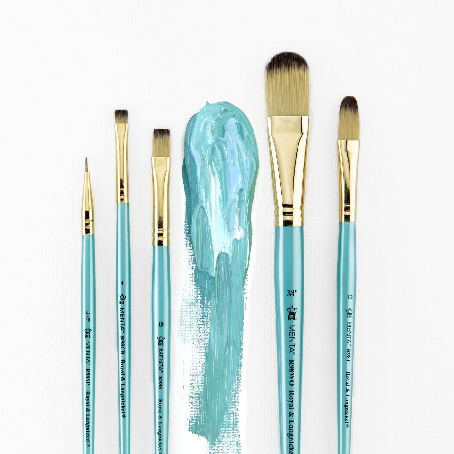 RMEN-SET981 - Menta™ 5pc Synthetic Blend Variety Acrylic Brush Set glam 2