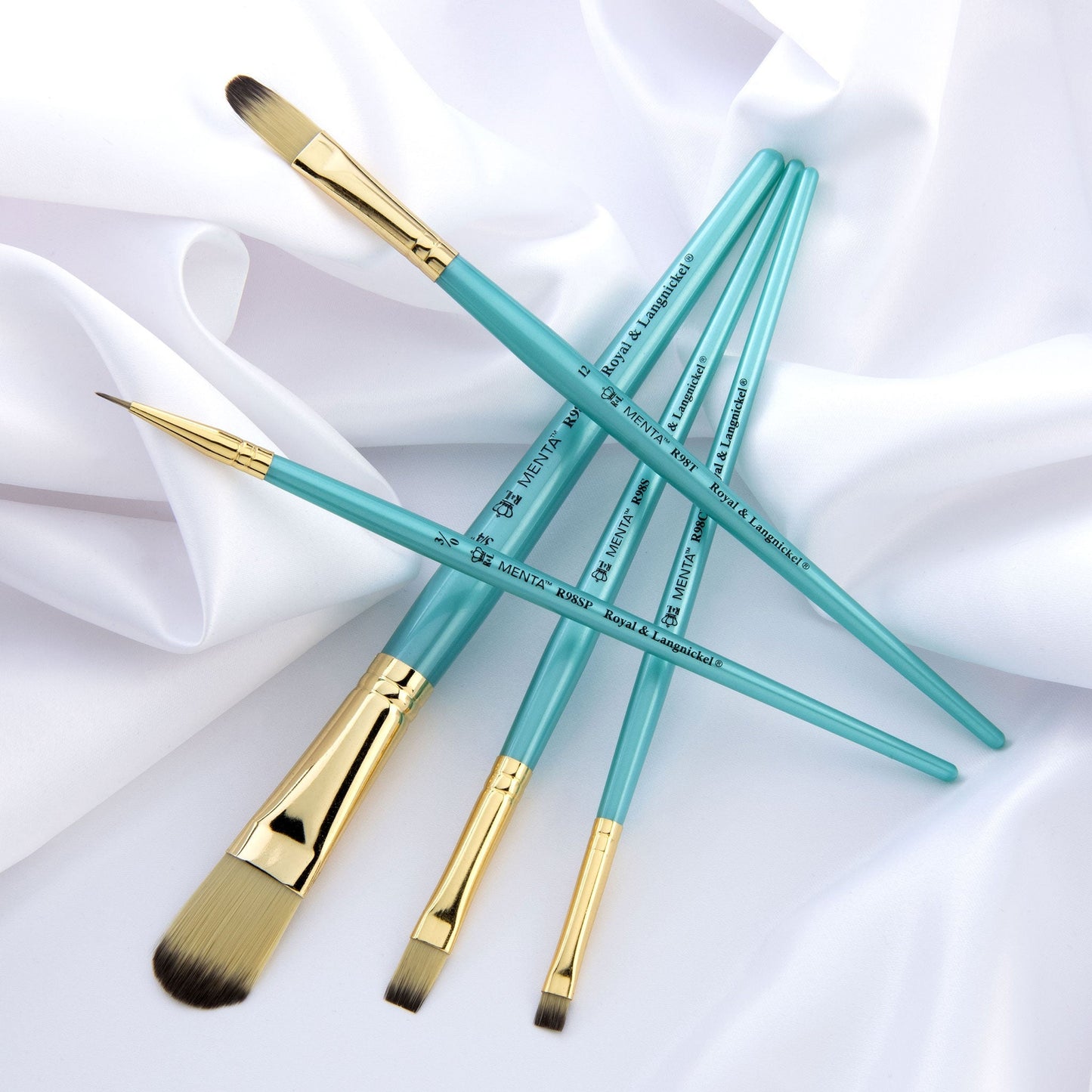 RMEN-SET981 - Menta™ 5pc Synthetic Blend Variety Acrylic Brush Set glam 1