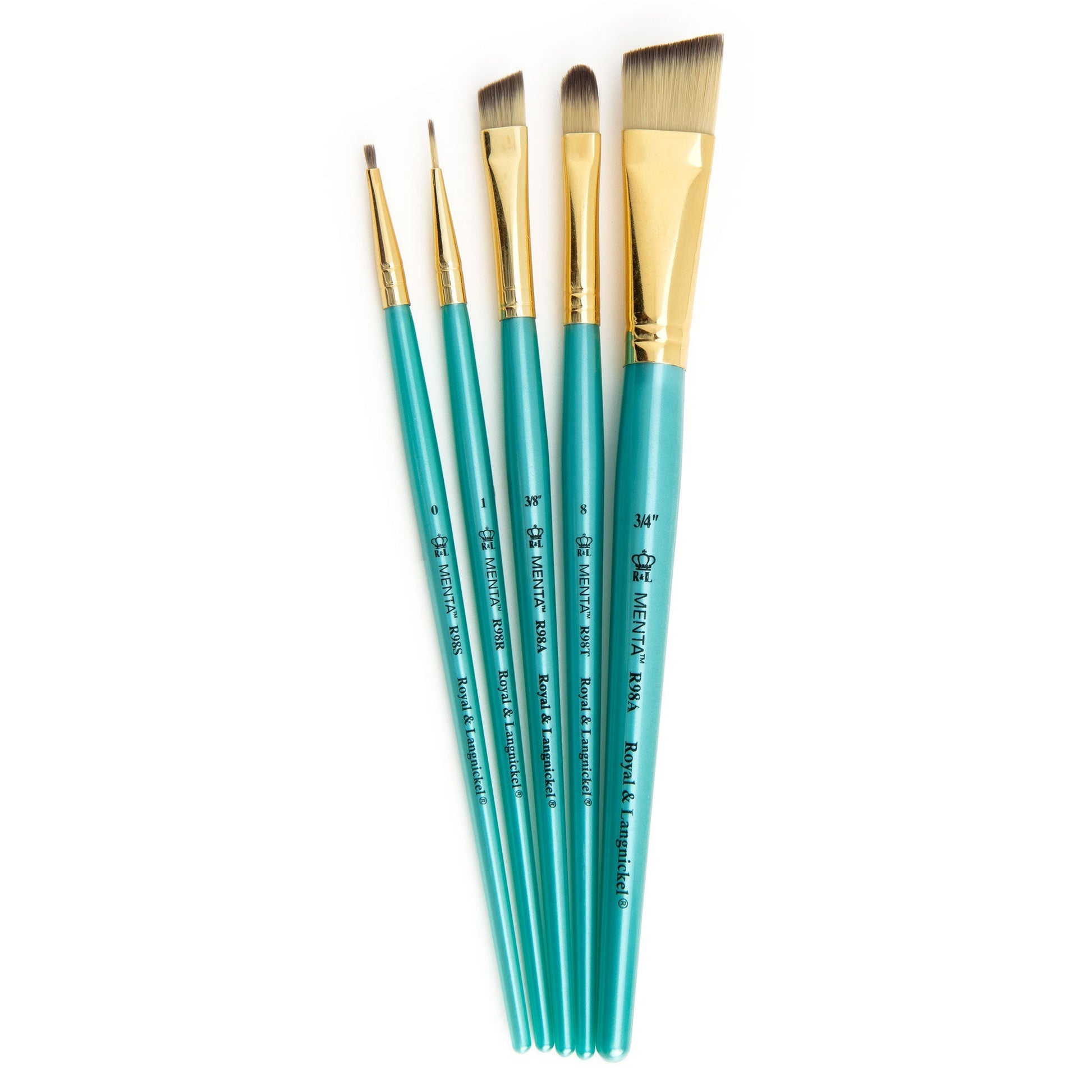 RMEN-SET982 - Menta™ 5pc Synthetic Blend Variety Acrylic Brush Set