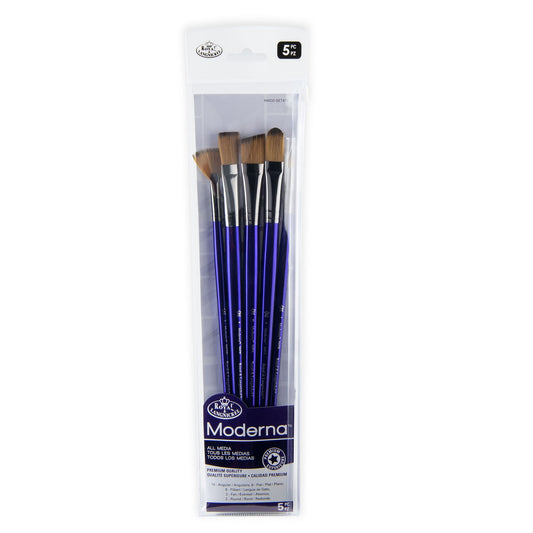 RMOD-SET472 - Moderna™ 5pc All Media Variety Brush Set packaging front