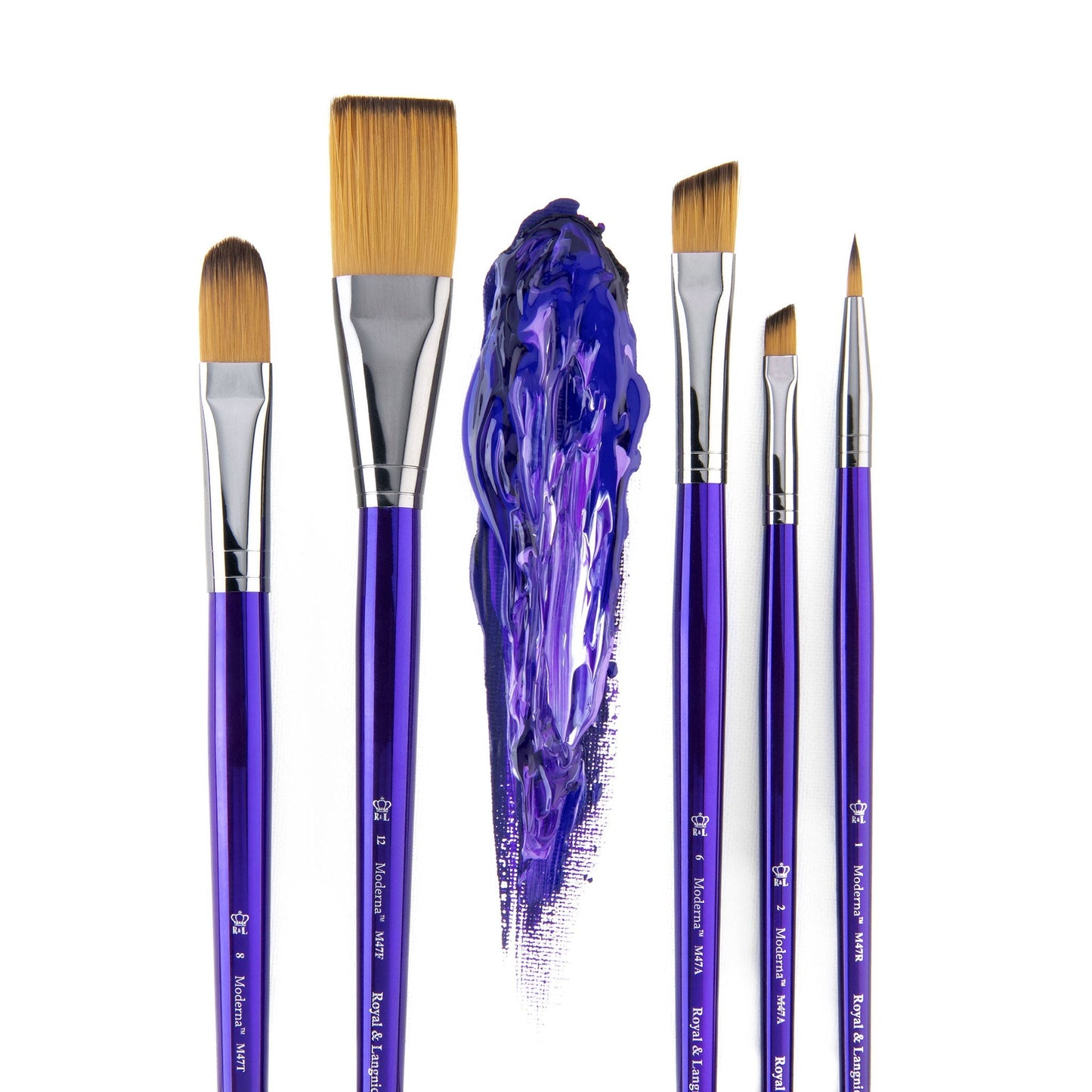 RMOD-SET473 - Moderna™ 5pc All Media Variety Brush Set glam 1