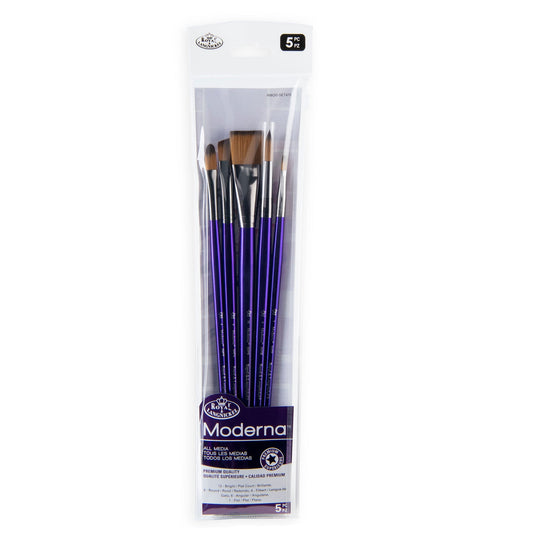 RMOD-SET475 - Moderna™ 5pc All Media Variety Brush Set packaging front