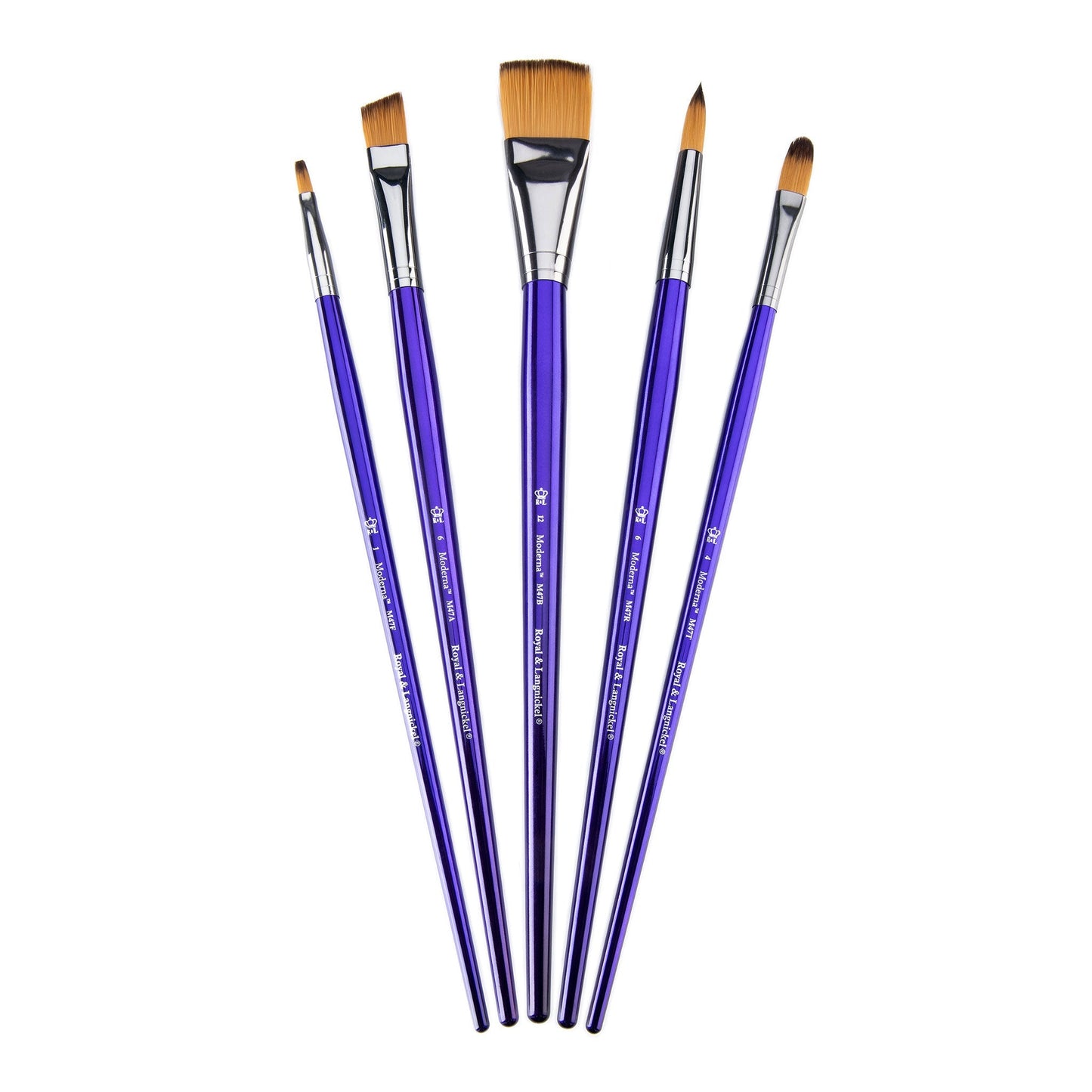 RMOD-SET475 - Moderna™ 5pc All Media Variety Brush Set glam 4