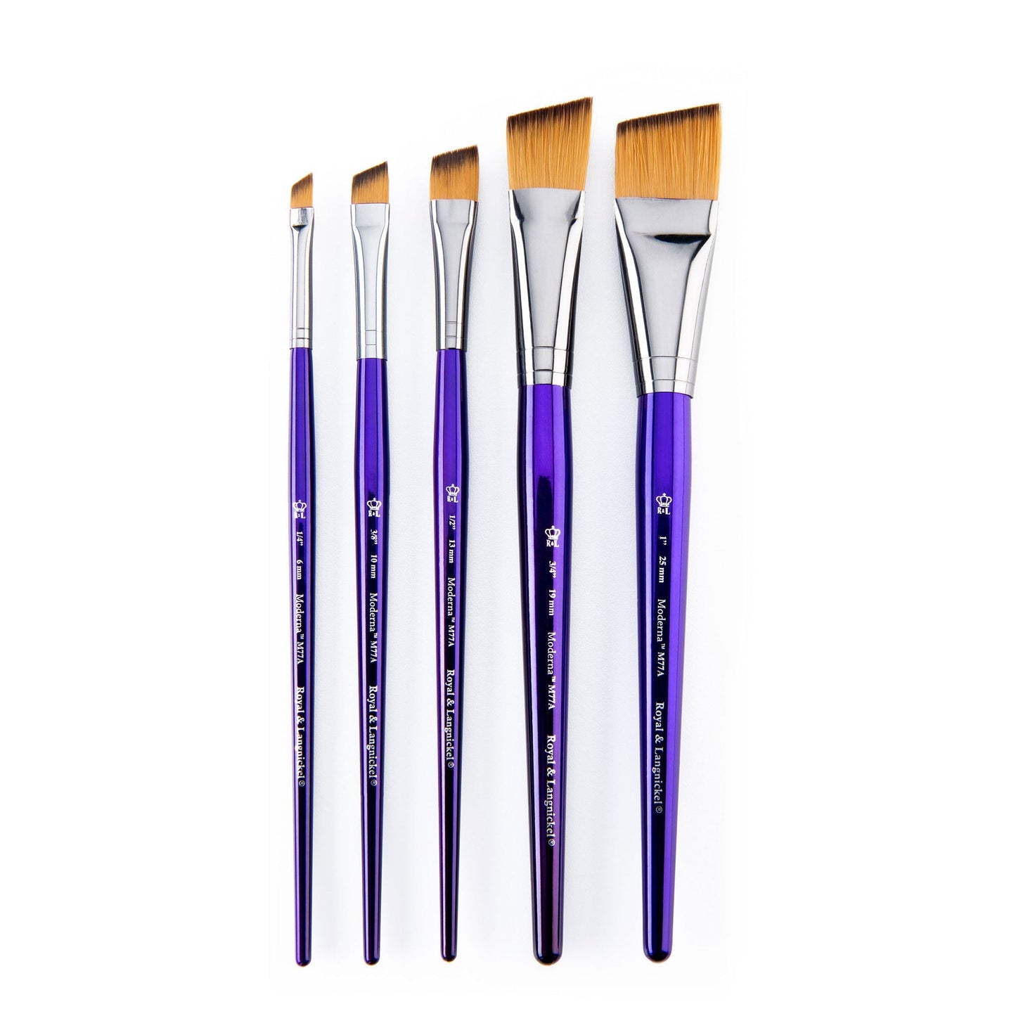 RMOD-SET775 - Moderna™ 5pc All Media Angular Brush Set