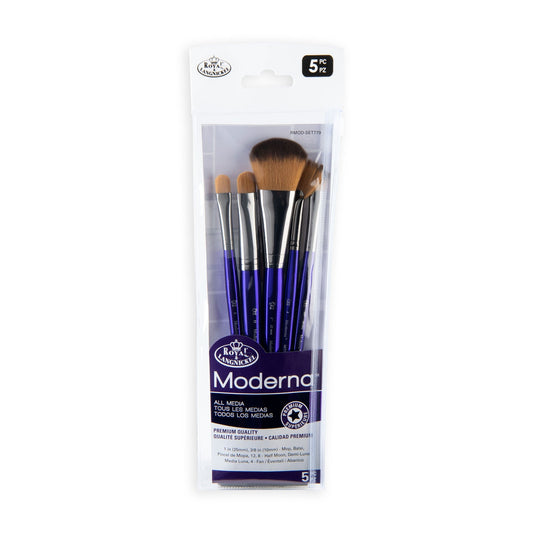 RMOD-SET779 - Moderna™ 5pc All Media Variety Brush Set packaging front