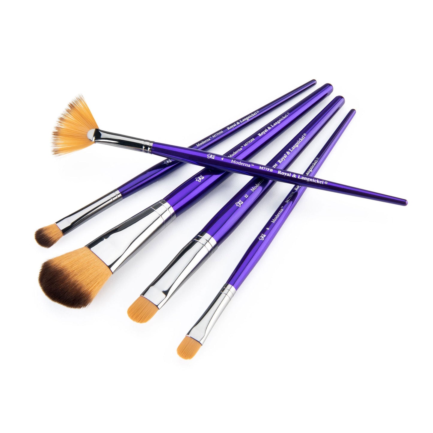 RMOD-SET779 - Moderna™ 5pc All Media Variety Brush Set glam 4