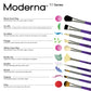 RMOD-SET780 - Moderna™ 5pc All Media Variety Brush Set infographic 2