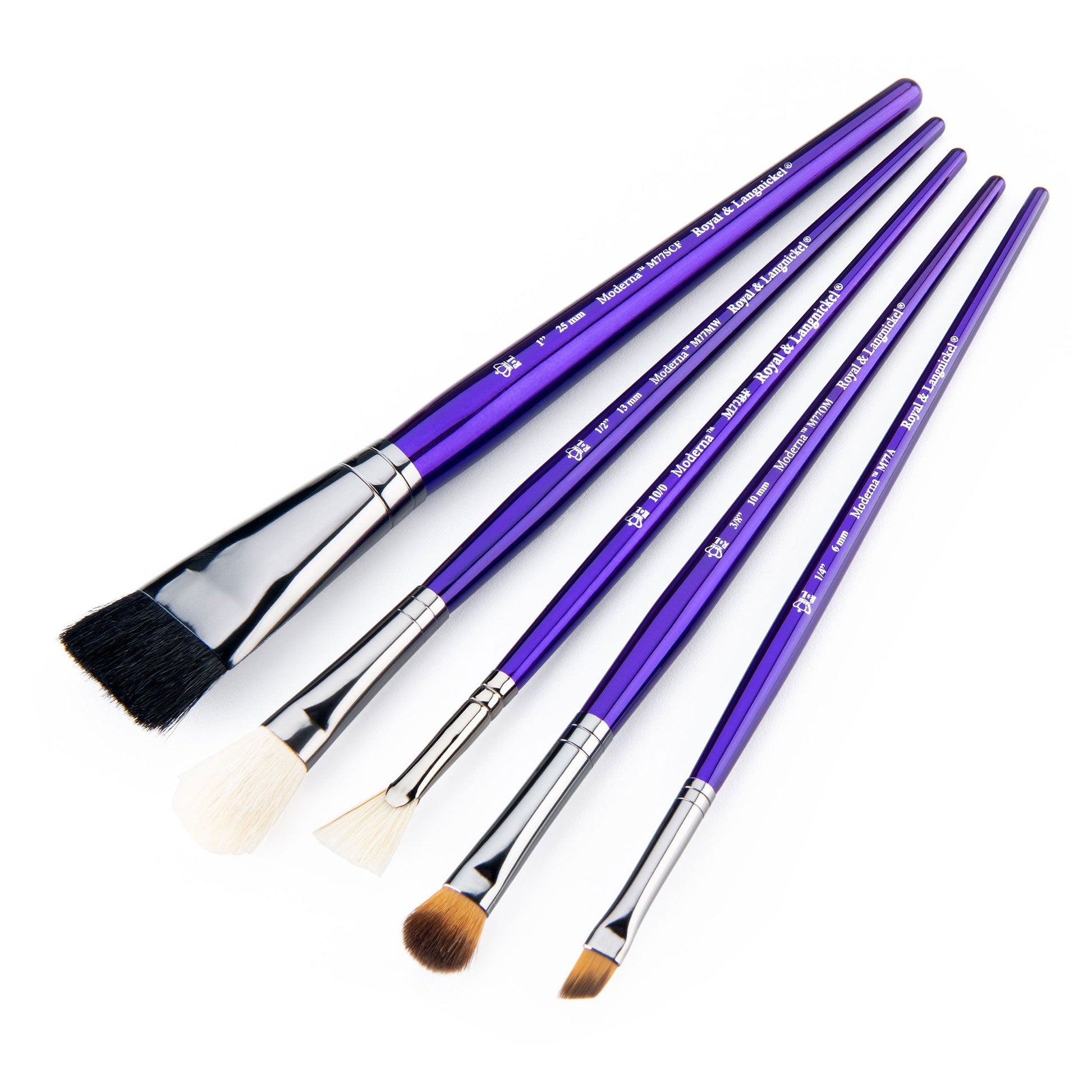 RMOD-SET780 - Moderna™ 5pc All Media Variety Brush Set glam 4